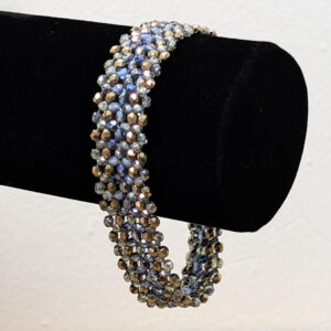 Narrow Purple and Gold Bead