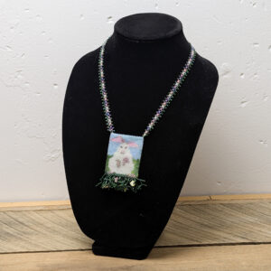 Bunny Pouch Beaded Necklace