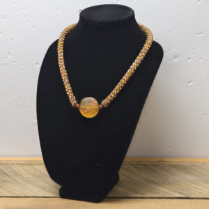 Amber Gold Necklace