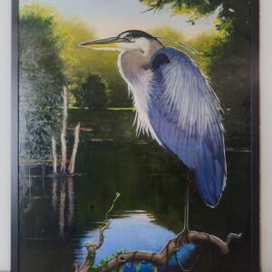 Heron in profile