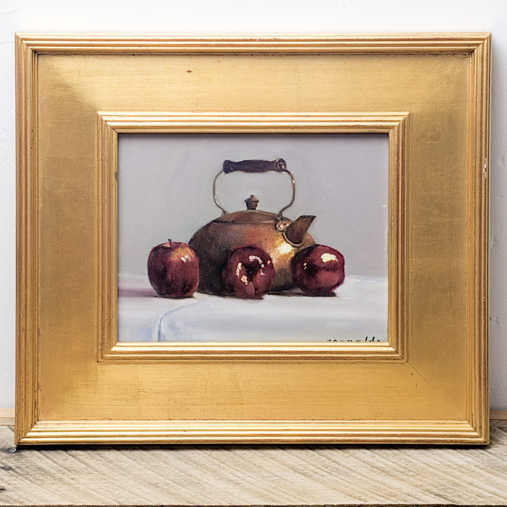 Copper Teapot with Apples