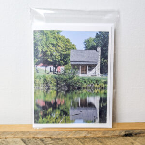 Cabin on a pond